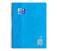 Oxford Touch Notepad A4 Squared with Margin 80 Sheets Sea Blue