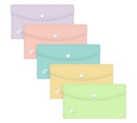 Oxford Urban Documents Tasch DL, portafoglio in plastica, opaco, colori pastello, 5 pezzi