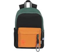 Oxford Zaino per la scuola, per bambini, con scomparto rigido per computer portatile, per accessori scolastici, impermeabile, per la scuola, verde funky
