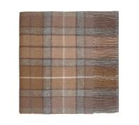 Oxfords Cashmere 100% lana d'agnello Sciarpa, Tartan Natural Buchanan