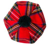 Oxfords Cashmere - Cappello scozzese Tam con pompon, Royal Stewart, Taglia unica