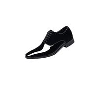 Oxfords da Uomo in Pelle Stringate Scarpe Eleganti Slip on Derby Classiche Scarpe da Lavoro Formali Brogue Intelligenti