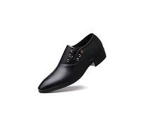 Oxfords da Uomo in Pelle Stringate Scarpe Eleganti Slip on Derby Classiche Scarpe da Lavoro Formali Brogue Intelligenti