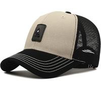 OXFUZZ Cappellino da Baseball Big Size Men Trucker cap Mesh Baseball cap Big Head Golf cap Spring Summer Fashion, Khaki, 60-65cm