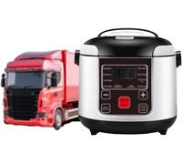 OXFUZZ Fornello Di Riso Piccolo 12V / 24V, Fornello Di Riso Portatile Da Viaggio Per Auto, Funzione Di Riscaldamento E Mantenimento in Caldo, Perfetto Per Auto, Viaggi in Campeggio,24v