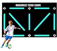 OXFUZZ Tappetino da allenamento per calcio, 60 x 90 cm, tappetino antiscivolo per allenamento con palla da calcio, tappetino da allenamento per calcio, tappetino da allenamento in gomma