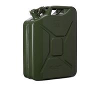 Oxid7® Tanica Di Metallo Per Benzina Oliva 20 Litri + Beccuccio