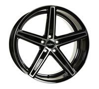 Oxigin 18 concava 10,50 x 20 Offset 50 Bolt Pattern 5,00 x 112.00 Centro foro 66.60 oxachtzehn10520h150bfphd, Nero Full Polish