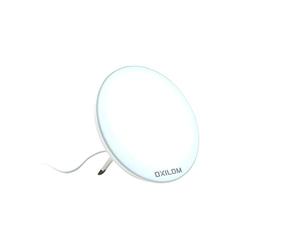 OXILOM - Lumeye1 - Lampada per terapia della luce da tavolo, 10.000 lux a 12 cm, area di illuminazione di 25 cm di diametro, supporto solido ed elegante, CE medico e registrato all'ANSM, manuale in