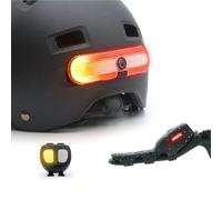 OxiTurn Deluxe Pack include una luce OxiTurn per biciclette, scooter o caschi, con 5 modalità rosse e indicatori di direzione destra/sinistra, un telecomando OxiMote e un dispositivo OxiBrake per