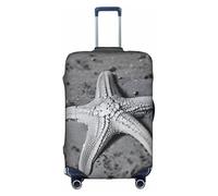 OXKGHHO Custodia protettiva estiva con stampa di stelle marine con unica, adatta per bagagli da 45 a 90 cm, per viaggi e viaggi d'affari, Bianco, S