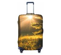OXKGHHO Protezione per valigia con stampa della luce del mattino nel deserto con una custodia unica, adatta per bagagli da 45-72 cm, per viaggi e viaggi d'affari, Bianco, XL