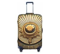 OXKGHHO Sun Antico Egiziano Senza Tempo Grace Stampa Valigia Protector Con Unico, Adatto Bagagli da 45-90 cm, Per Viaggi E Viaggi D'affari, Bianco, L