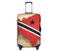OXKGHHO Trinidad e Tobago - Custodia protettiva con stampa di carte con bandiera unica, adatta per bagagli da 45 a 91 cm, per viaggi e viaggi d'affari, Bianco, XL
