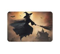 OXKGHHO Zerbino ultra sottile con stampa di strega di Halloween, tappeto da ingresso per interni ed esterni, tappetino di benvenuto per porta, decorazione per la casa del patio