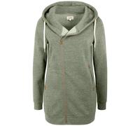 Oxmo Giacca di felpa 'Vicky' marrone / verde Donna - Abbigliamento - Taglie comode - Felpe Oxmo S