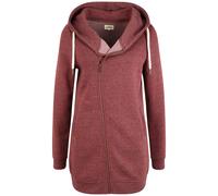 Oxmo Giacca di felpa 'Vicky' rosso / bianco Donna Oxmo S rosso / bianco