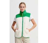 Oxmo Gilet 'Betty' crema / verde erba, Taglia S