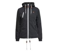 OXMO OXTilda - Giacca da donna con cappuccio, con coulisse, vestibilità regolare, Grigio scuro (792890), L