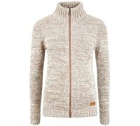 Oxmo Phenix Cardigan Giacca di Maglia Grossa Maglieria da Donna, Taglia:L, Colore:Dune (795409)