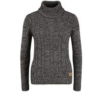 Oxmo Philipa Maglione col Collo Alto Pullover in Maglia Dolcevita da Donna con Collo Alto, Taglia:M, Colore:Black (799000)