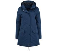 Oxmo Tamila Giacca Lunga Parka Giubbini da Donna, Taglia:M, Colore:Dress Blues (194024)