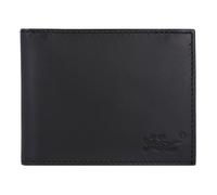 oxmox portafoglio Leather RFID Protect Lizard Embossed Black