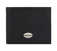 oxmox Leather Portafoglio Protezione RFID Pelle 12 cm black (80811-00)
