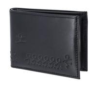 Oxmox Pelle portafoglio Leather RFID Protect Pocketbörse Jumping Jack 2.0 Embossed Black nero