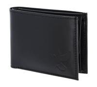 Oxmox Pelle portafoglio Leather RFID Protect Pocketbörse Freedom Pigeon Embossed Black nero