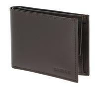 Oxmox Pelle portafoglio Leather RFID Protect Pocketbörse Pure 2.0 Embossed Brown marrone scuro