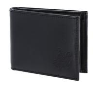 oxmox Leather Portafoglio Protezione RFID Vera Pelle 11 cm nero