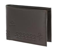 Oxmox Pelle portafoglio Leather RFID Protect Pocketbörse Jumping Jack 2.0 Embossed Brown marrone scuro
