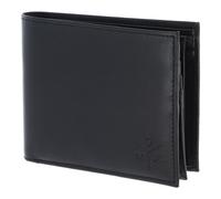 Oxmox Pelle portafoglio Leather RFID Protect Querscheinbörse Ox 2.0 Embossed Black nero