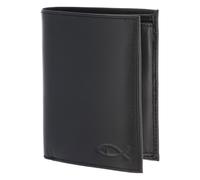 oxmox Leather Portafoglio Protezione RFID Vera Pelle 13 cm nero
