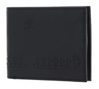 oxmox Leather Querscheinbörse Jumping Jack Embossed Black
