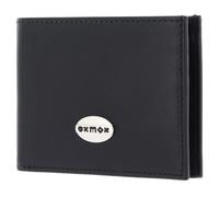 oxmox Leather RFID Protect Pocketbörse Pure Metal Round Black