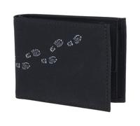 Oxmox portafoglio New Cryptan RFID Protect Pocketbörse Footsteps 2.0 Print Grey Black nero