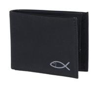 Oxmox portafoglio New Cryptan RFID Protect Pocketbörse Freedom Fish Print Grey Black nero