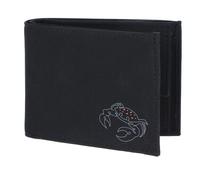 Oxmox portafoglio New Cryptan RFID Protect Pocketbörse Crab Print Grey Black nero