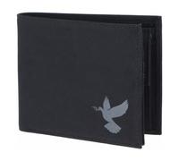 Oxmox portafoglio New Cryptan RFID Protect Querscheinbörse Freedom Pigeon Print Grey Black nero