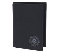Oxmox portafoglio New Cryptan RFID Protect Kombibörse Circle Bloom Print Grigio Nero