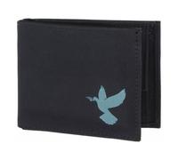 Oxmox portafoglio New Cryptan RFID Protect Pocketbörse Freedom Pigeon Print Cyan Black nero