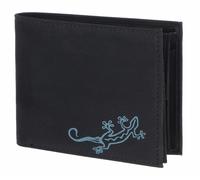 oxmox New Cryptan Querscheinbörse Lizard Print Cyan Black