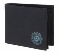 oxmox New Cryptan RFID Protect Circle Bloom Print Cyan Black
