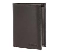 Oxmox Pelle portafoglio Leather RFID Protect Kombibörse Pure 2.0 Embossed Brown marrone scuro