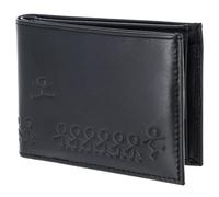 Oxmox Pelle portafoglio Leather RFID Protect Pocketbörse Jumping Jack 2.0 Embossed Black nero