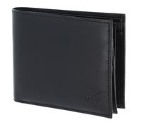 oxmox portafoglio Leather Querscheinbörse Ox Embossed Black