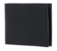 oxmox portafoglio Leather Querscheinbörse Turtle Embossed Black