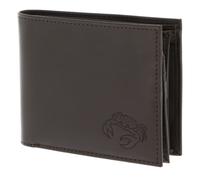 oxmox portafoglio Leather RFID Protect Crab 2.0 Embossed Brown